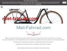 Tablet Screenshot of miet-fahrrad.com